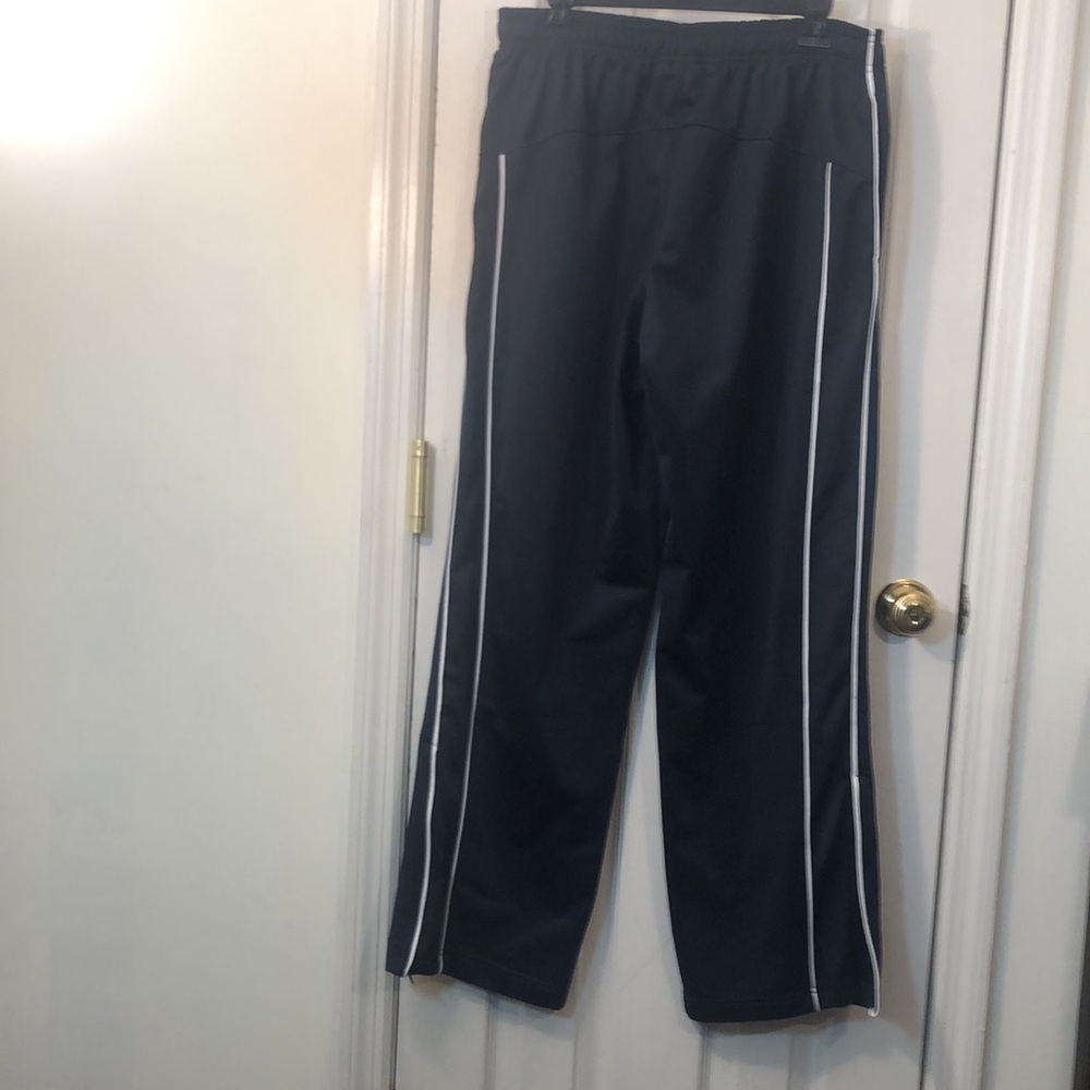 CHAMPION Track Pants Large Black White Stipes,  Inseam 31" Waist 15 3/4"  USED - Picture 5 of 11